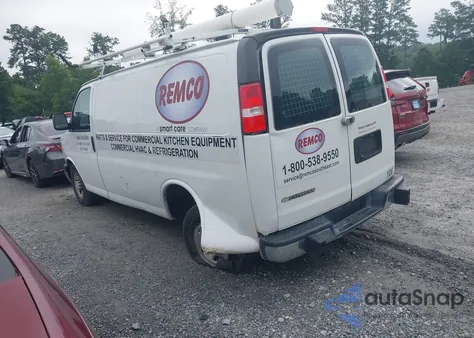 2020 Chevrolet Express G2500 Rwd 2500 Regular Wheelbase Wt из США, поврежденный, VIN 1GCWGAFG0L1264432